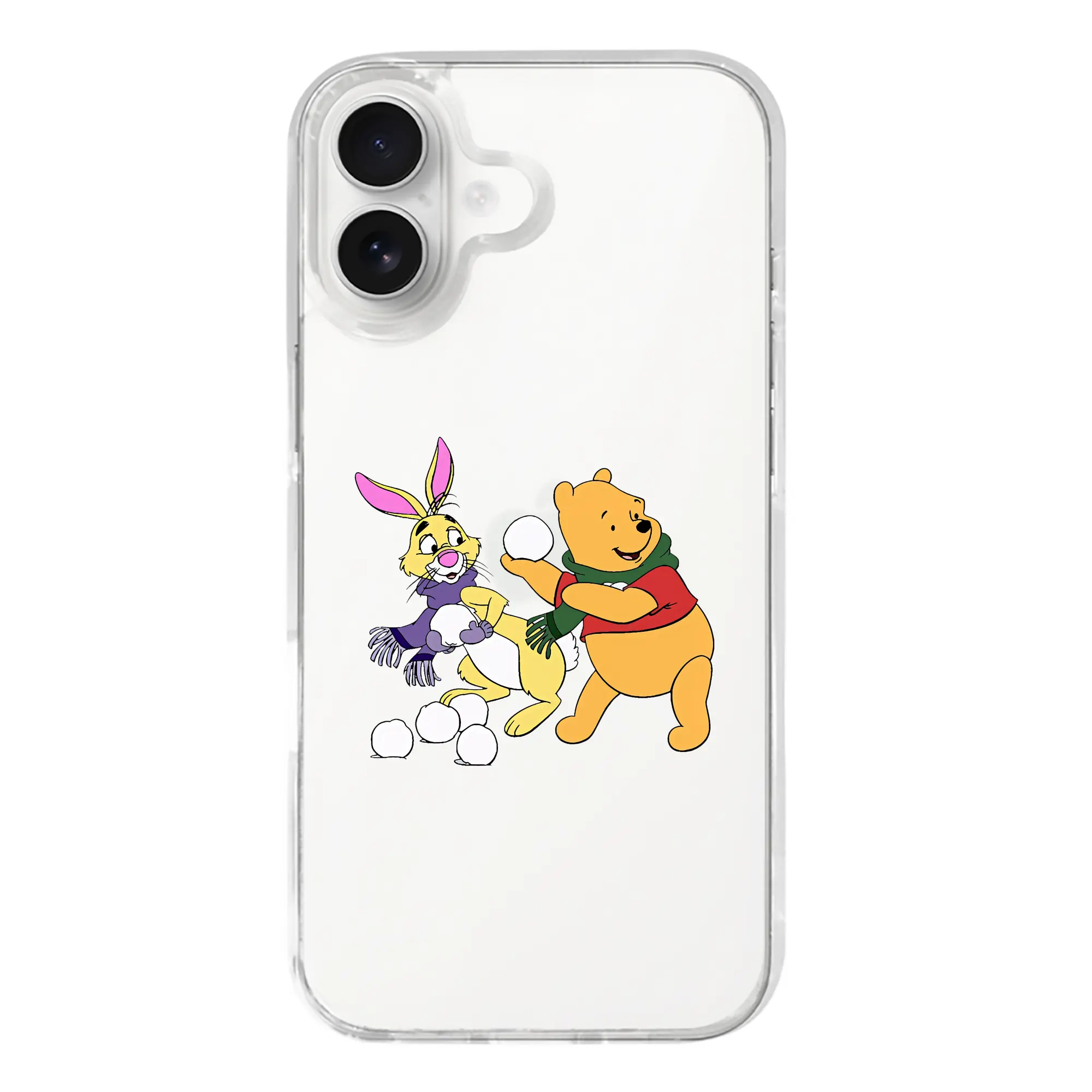 プーさん グッズ ラビット - iPhone 17シリーズ 透明スマホケース – 薄型・耐衝撃・精密フィット保護カバー